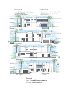 Elevations: No. 4 Emanzini Cluster Development, The River Road, Bryanston