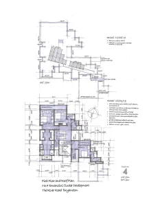 First Floor & Roof Plan: No. 4 Emanzini Cluster Development, The River Road, Bryanston