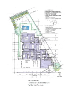 Ground Floor Plan: No. 4 Emanzini Cluster Development, The River Road, Bryanston